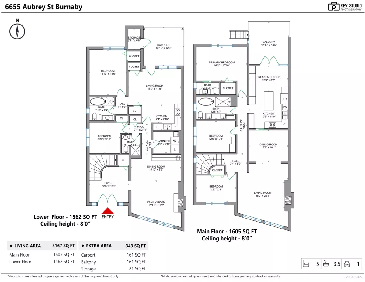 Exterior Rear Photo of 6655 - 6657 Aubrey Street, Burnaby, BC