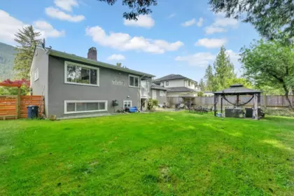Aerial View of 1075 Ruthina Avenue, North Vancouver, BC