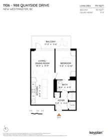 Garage Interior Photo of 1106 988 Quayside Drive, New Westminster, BC