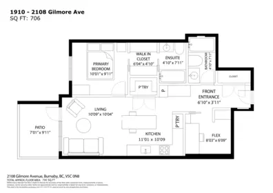 1910 2108 Gilmore Avenue, Burnaby, BC, Burnaby — Apartment/Condo for sale