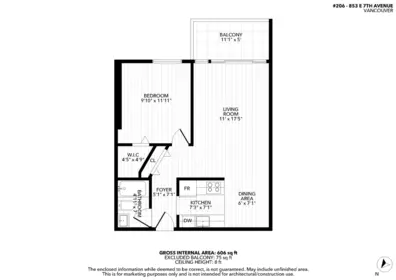 Street View Photo of 206 853 E 7 Avenue, Vancouver, BC