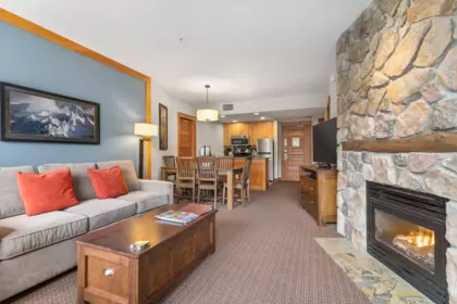 Living Room Photo of 331B 2036 London Lane, Whistler, BC