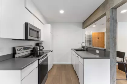 Kitchen Island Photo of 104 2129 Lake Placid Road, Whistler, BC