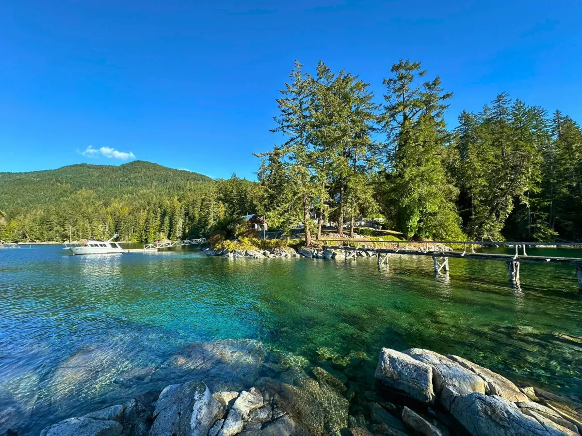 Aerial View of 4355 Blind Bay Shoreline, Nelson Island, BC