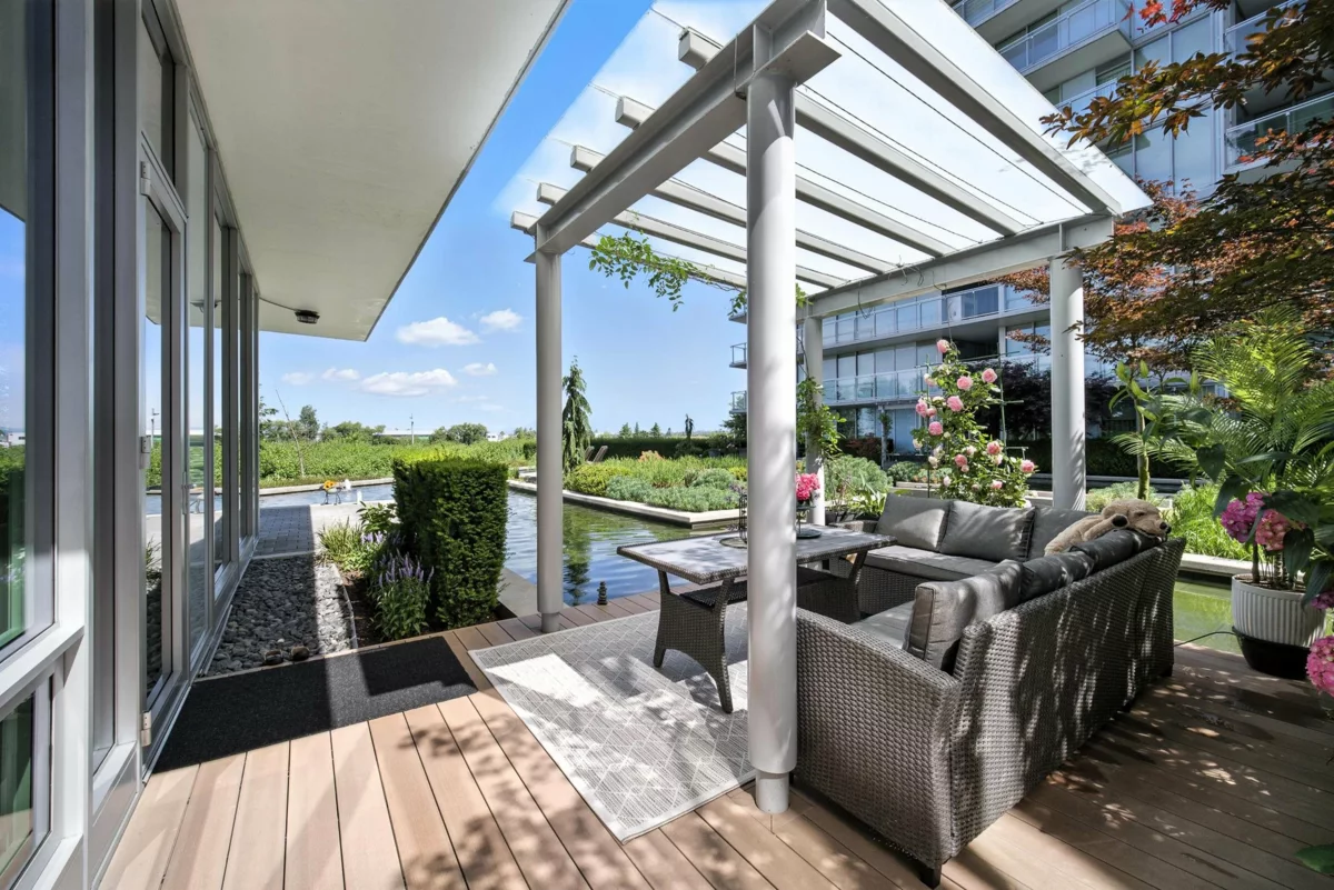 Backyard Photo of 101 6611 Pearson Way, Richmond, BC