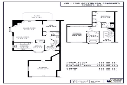 15 1725 Southmere Crescent, Surrey, BC, Surrey — Townhouse for sale