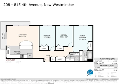 208 815 Fourth Avenue, New Westminster, BC, New Westminster — Apartment/Condo for sale