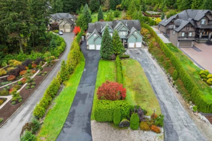 Aerial View of 2915 Fern Drive, Anmore, BC