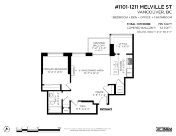 1101 1211 Melville Street, Vancouver, BC, Vancouver — Apartment/Condo for sale