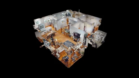 Aerial View of 5567 Calli Place, Sechelt, BC