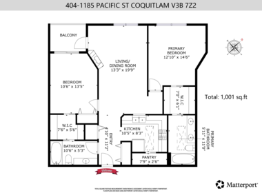 404 1185 Pacific Street, Coquitlam, BC, Coquitlam — Apartment/Condo for sale