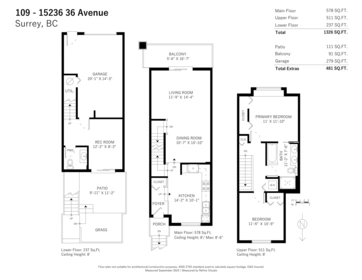 Outdoor Deck Photo of 109 15236 36 Avenue, Surrey, BC