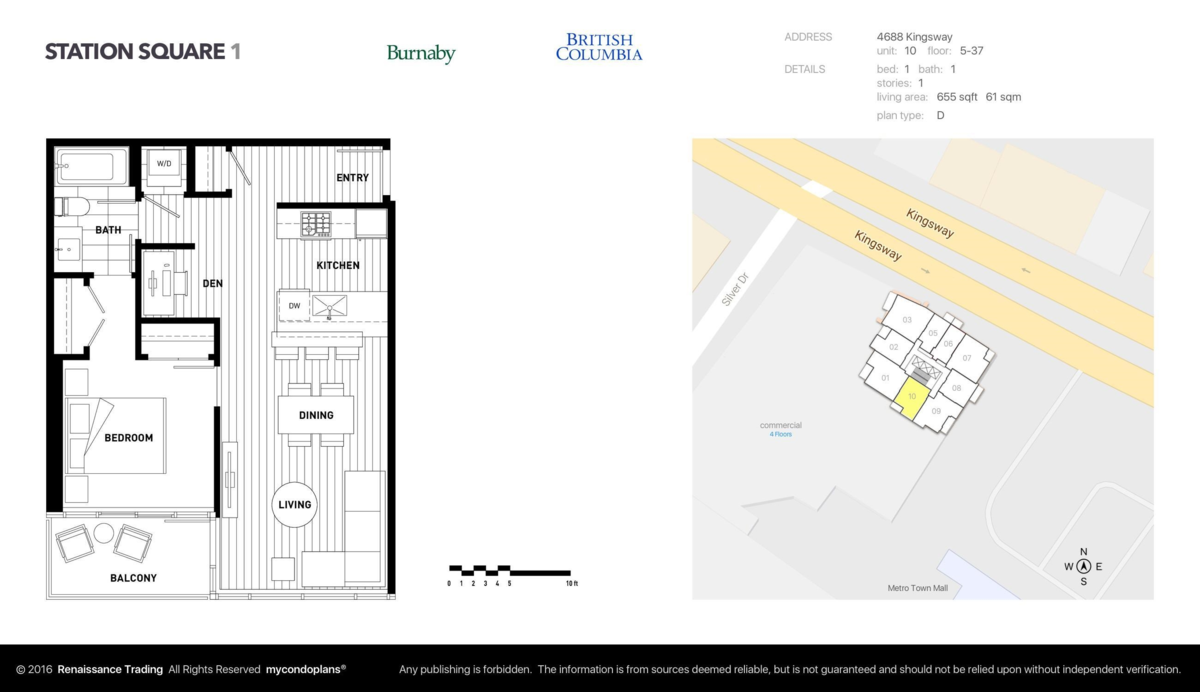 Outdoor Deck Photo of 2910 4688 Kingsway, Burnaby, BC