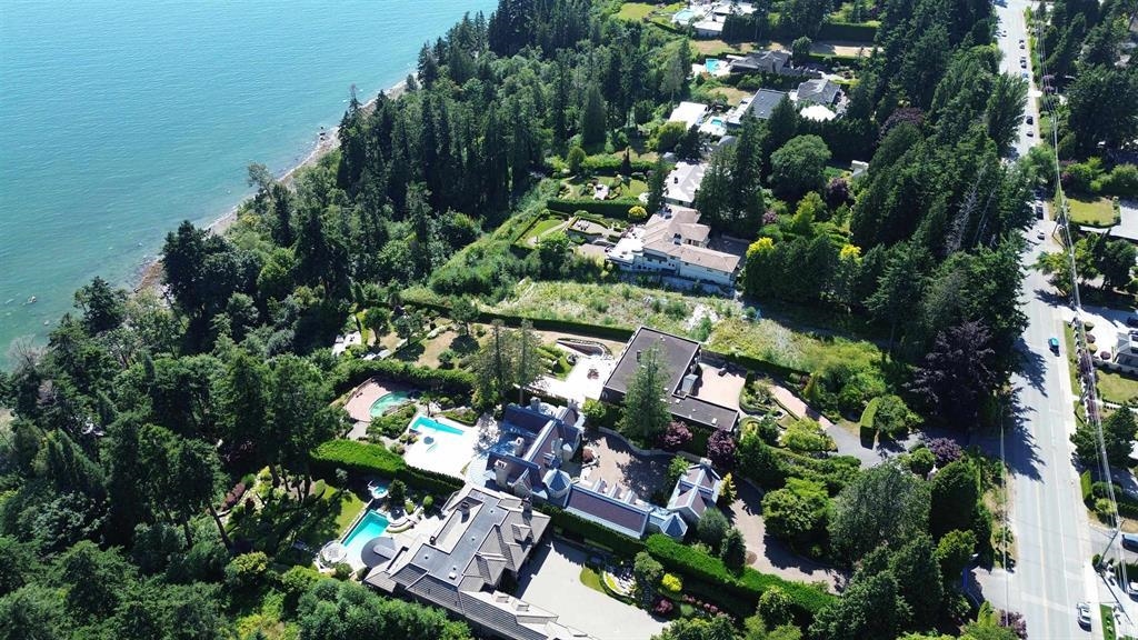 Aerial View of 13752 Marine Drive, White Rock, BC
