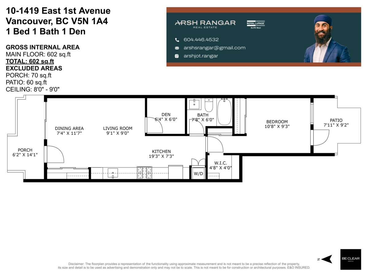 Exterior Rear Photo of 1419 E 1st Avenue, Vancouver, BC