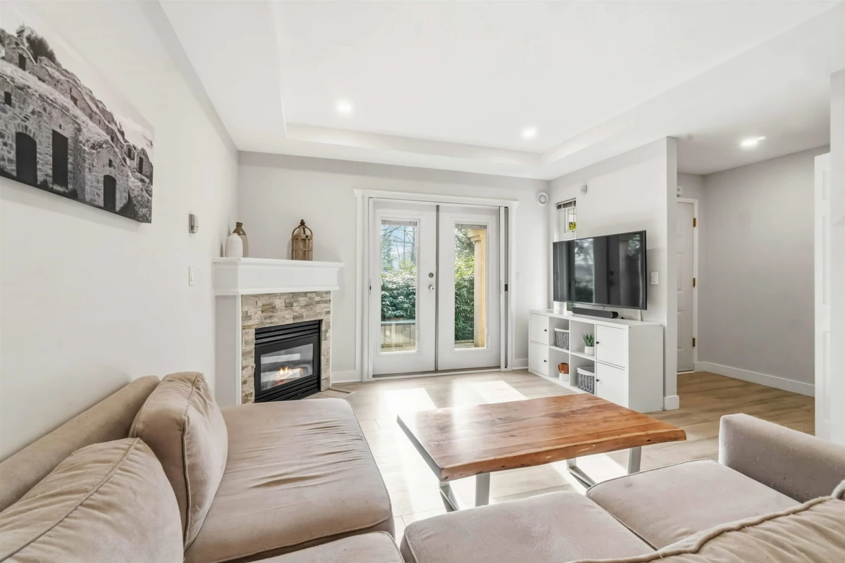 Living Room Photo of 104 1423 Brunette Avenue, Coquitlam, BC
