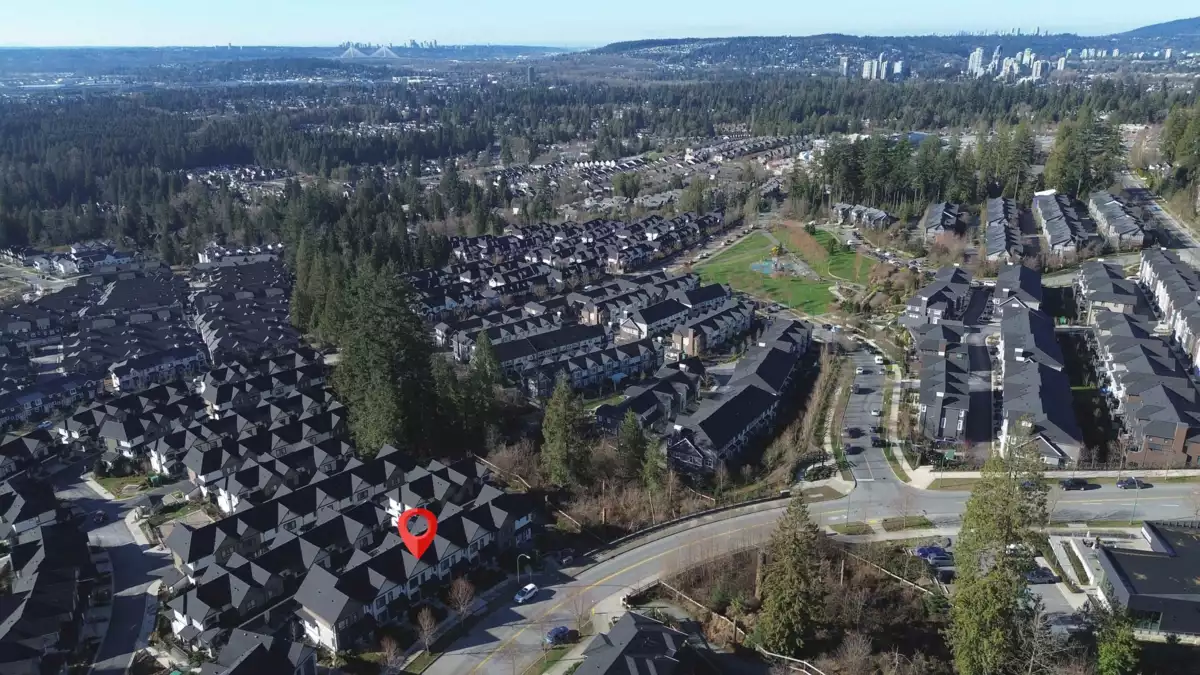 Aerial View of 117 1350 Mitchell Street, Coquitlam, BC