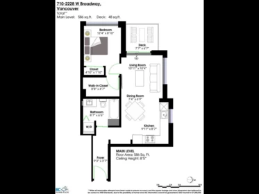 Bedroom 4 Photo of 710 2228 W Broadway, Vancouver, BC