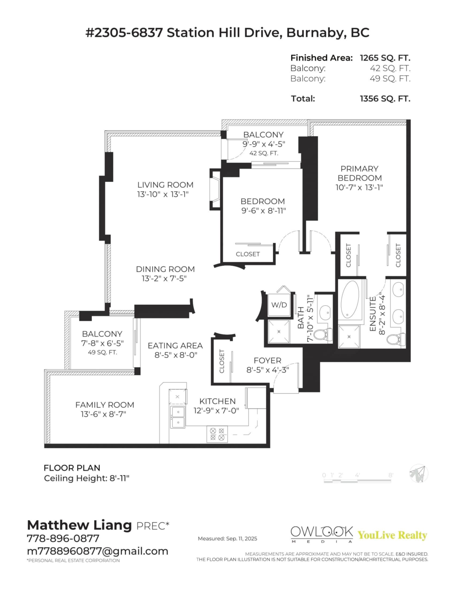 Aerial View of 2305 6837 Station Hill Drive, Burnaby, BC