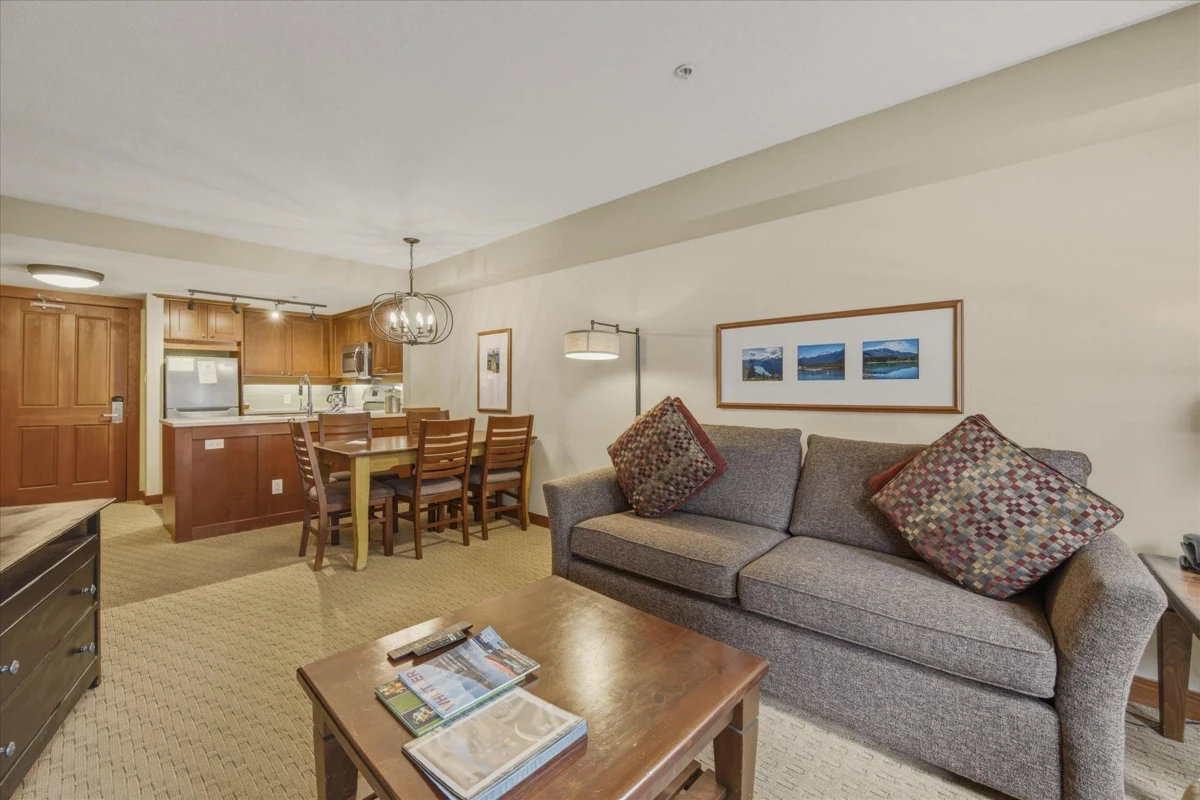 Family Room Photo of 202(G1) 4653 Blackcomb Way, Whistler, BC