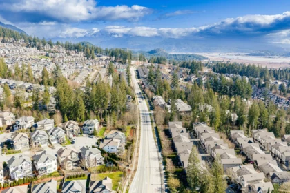 Aerial View of 1312 Fifeshire Street, Coquitlam, BC