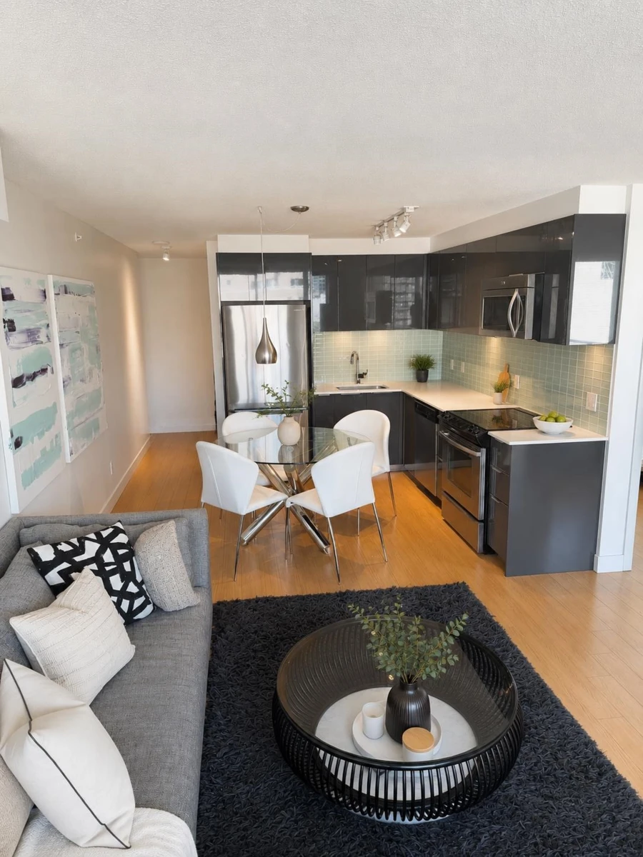 Dining Area Photo of 702 1325 Rolston Street, Vancouver, BC