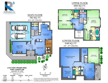 Aerial View of 2 915 Fort Fraser Rise, Port Coquitlam, BC