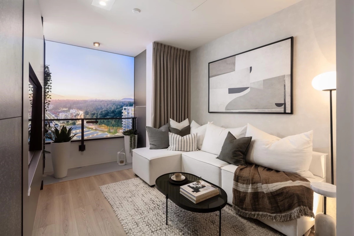 Family Room Photo of 329 8633 River District Crossing, Vancouver, BC