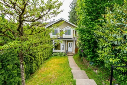 Aerial View of 1124 Rochester Avenue, Coquitlam, BC