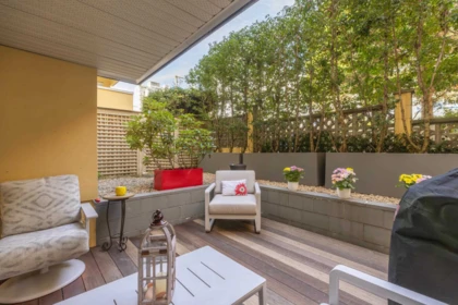 Outdoor Patio Photo of 105 1125 Gilford Street, Vancouver, BC