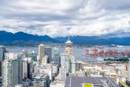 Aerial View of 4805 777 Richards Street, Vancouver, BC