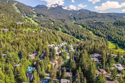 Aerial View of 2524 Whistler Road, Whistler, BC