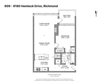 Aerial View of 609 9180 Hemlock Drive, Richmond, BC