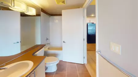 Powder Room Photo of 1602 575 Delestre Avenue, Coquitlam, BC