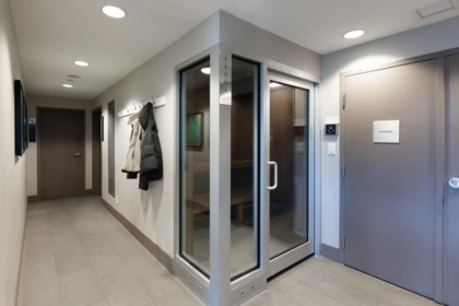 Basement Recreation Room Photo of 1402 570 Emerson Street, Coquitlam, BC