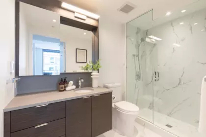 Guest Bathroom Photo of 607 1678 Pullman Porter Street, Vancouver, BC