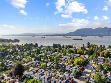 Aerial View of 2 3768 W 2nd Avenue, Vancouver, BC