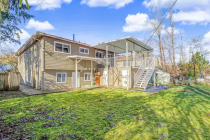 Aerial View of 8076 139a Street, Surrey, BC