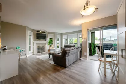 Living Room Photo of 204 2585 Ware Street, Abbotsford, BC