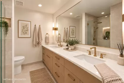 Powder Room Photo of 305 E 17th Street, North Vancouver, BC