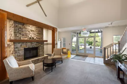 Aerial View of 212 1432 Parkway Boulevard, Coquitlam, BC