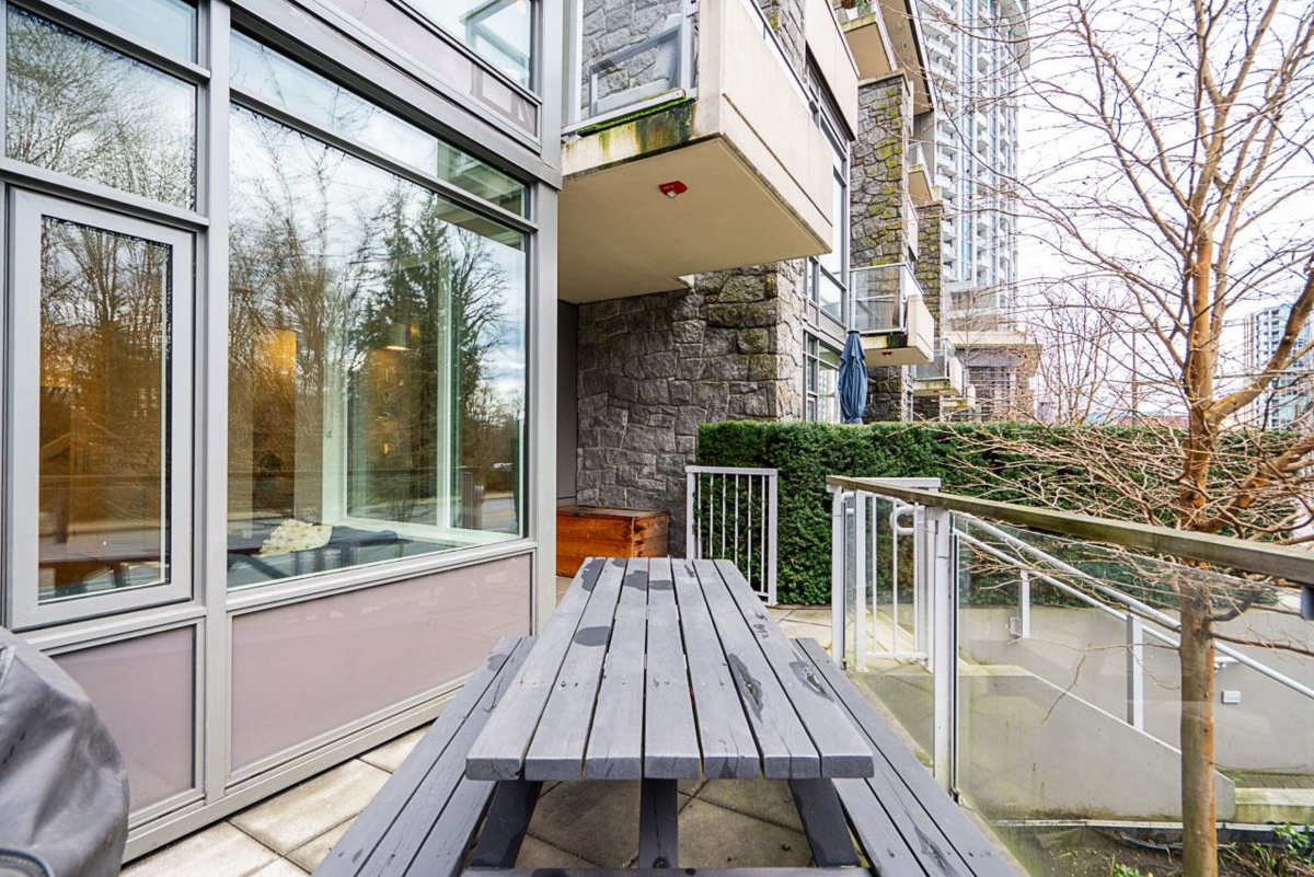 Outdoor Deck Photo of 103 680 Seylynn Crescent, North Vancouver, BC