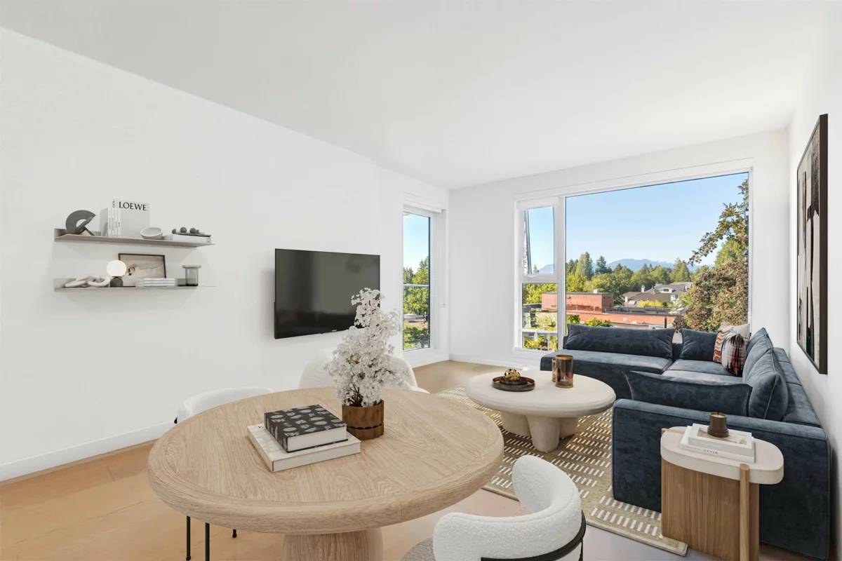 Exterior Rear Photo of 901 7228 Adera Street, Vancouver, BC