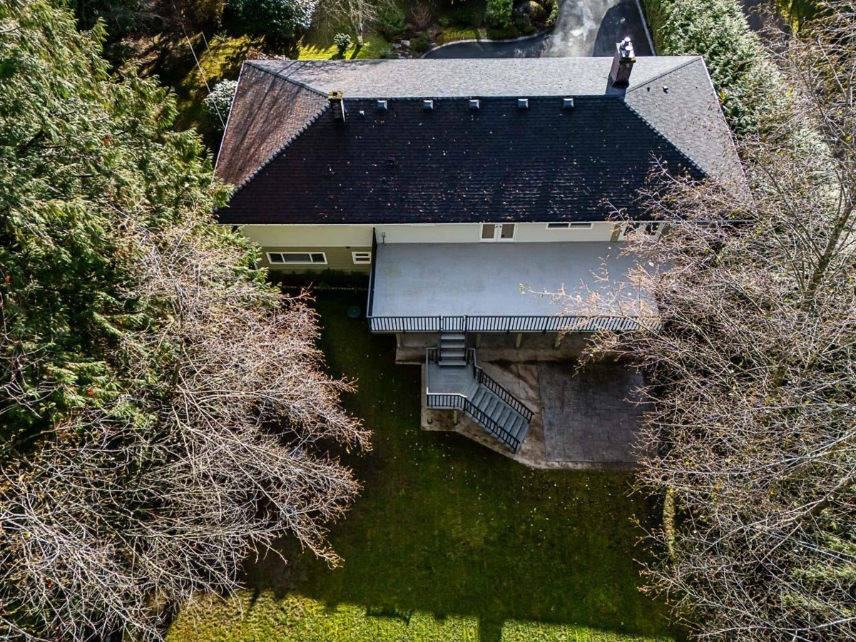 Aerial View of 2519 East Road, Anmore, BC