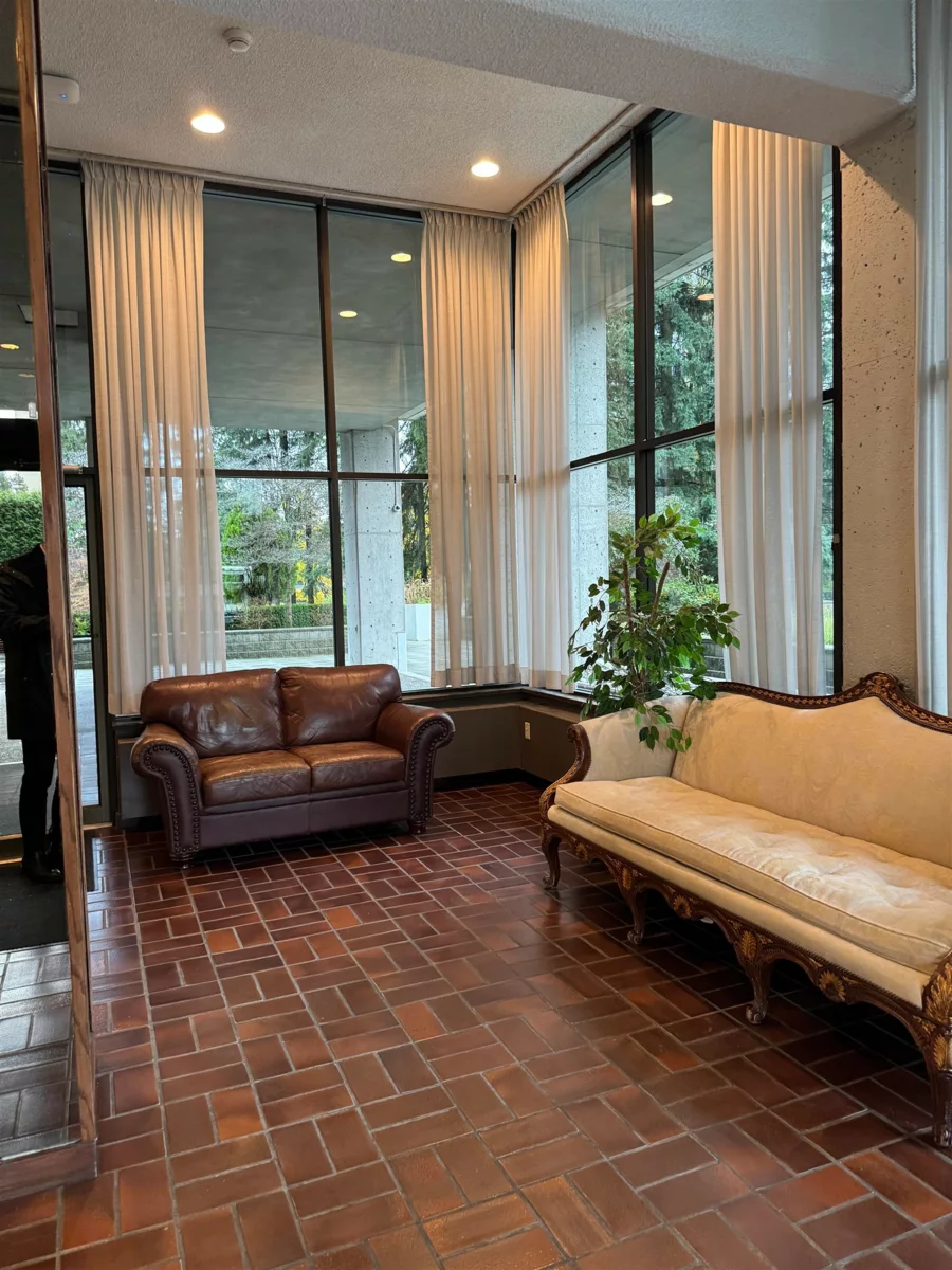 Exterior Rear Photo of 1401 3755 Bartlett Court, Burnaby, BC