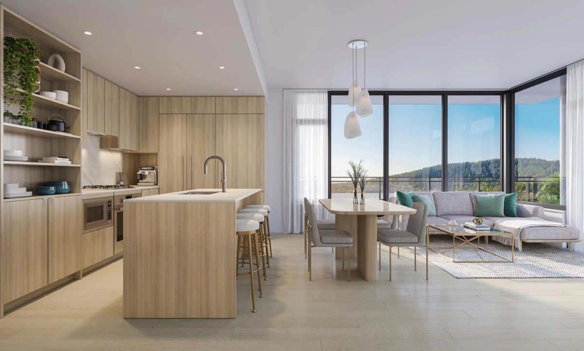Kitchen Island Photo of 405 626 Claremont Street, Coquitlam, BC