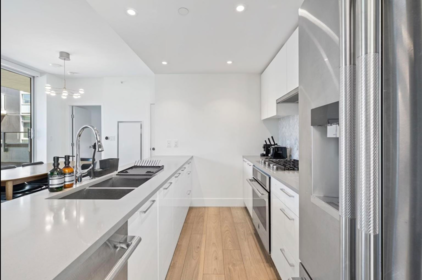 Kitchen Island Photo of 409 3581 E Kent Avenue North, Vancouver, BC