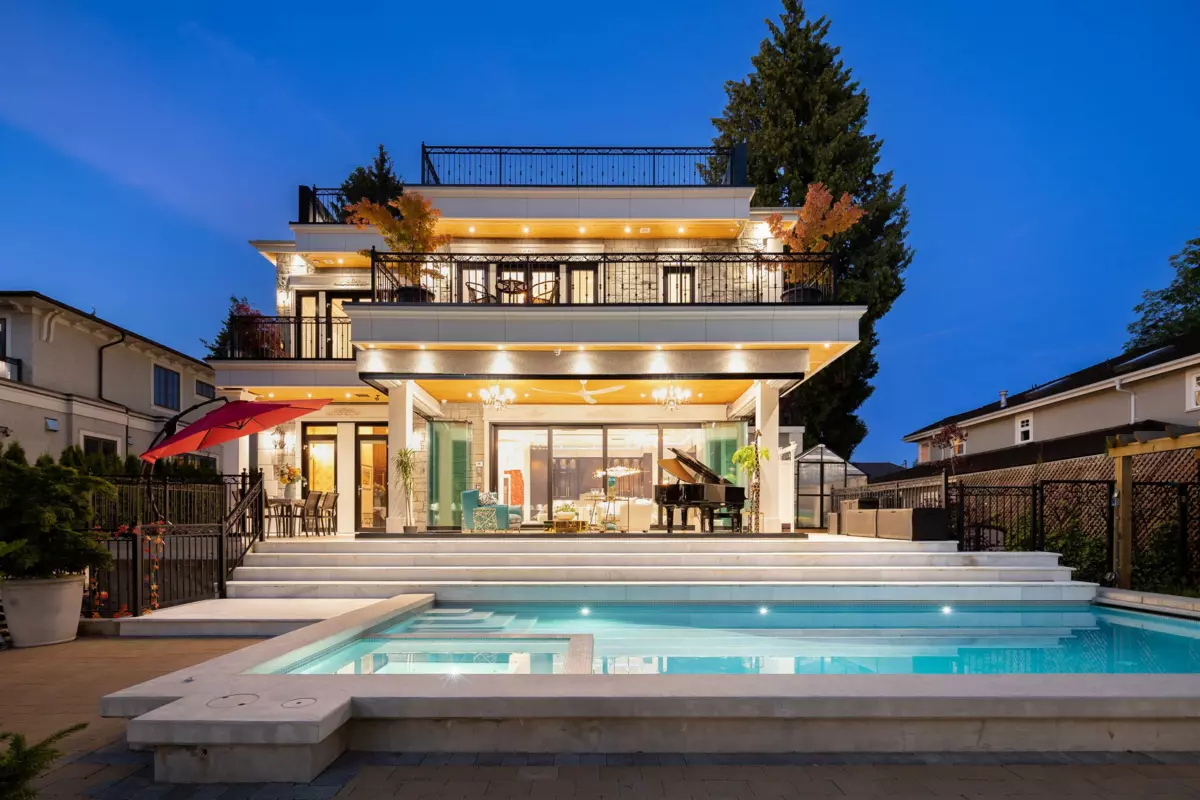 Aerial View of 8483 Wiltshire Street, Vancouver, BC