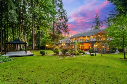 Aerial View of 2923 Woodcrest Place, Surrey, BC