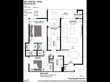Basement Recreation Room Photo of 305 8760 No. 1 Road, Richmond, BC